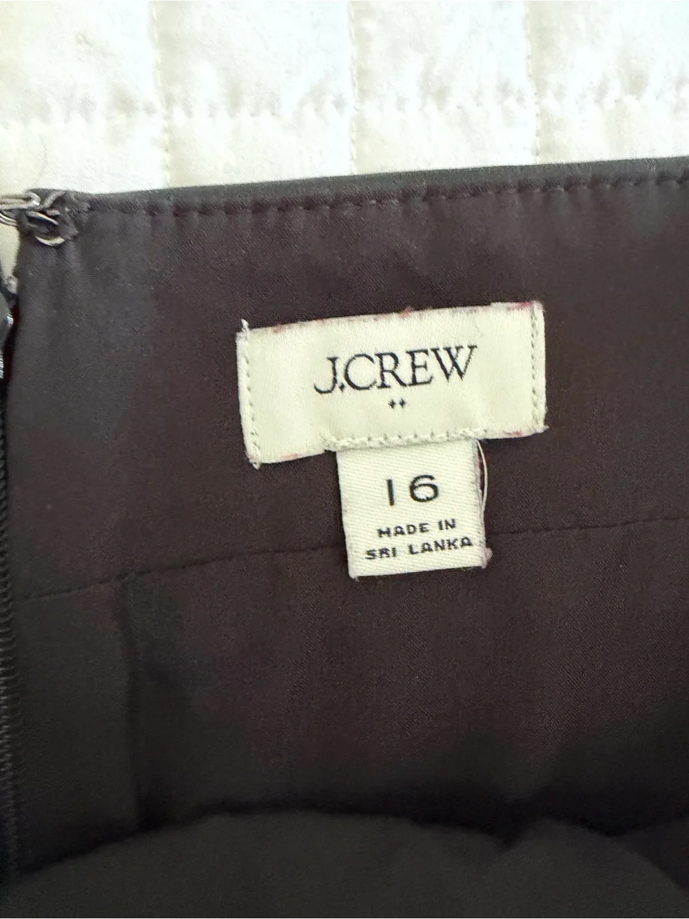 J. Crew Black Faux Leather A-Line Skirt